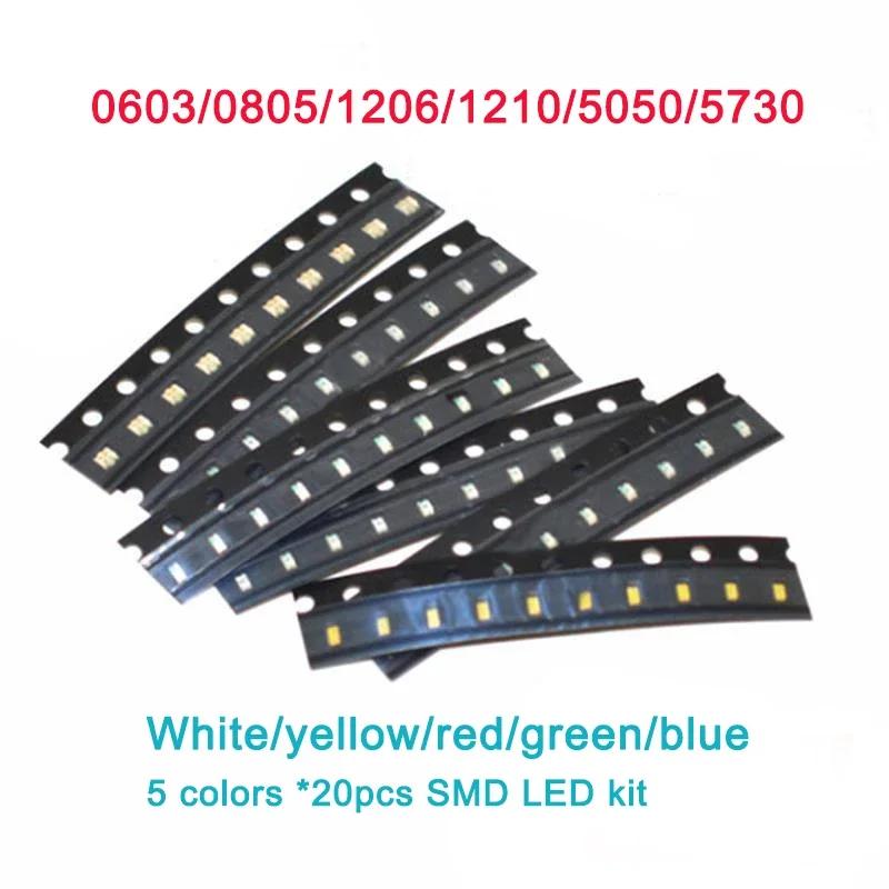 SMD LED ̿ ȭƮ ο  ׸  LED Ʈ, 0603 0805 1206 1210 5050 5730, DIY  ǰ LED  ŰƮ